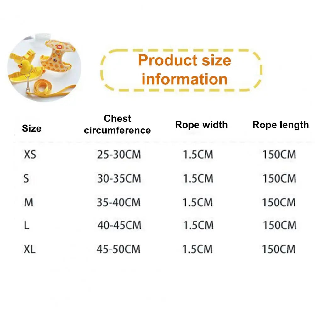 Lightweight Pet Harness with Leash