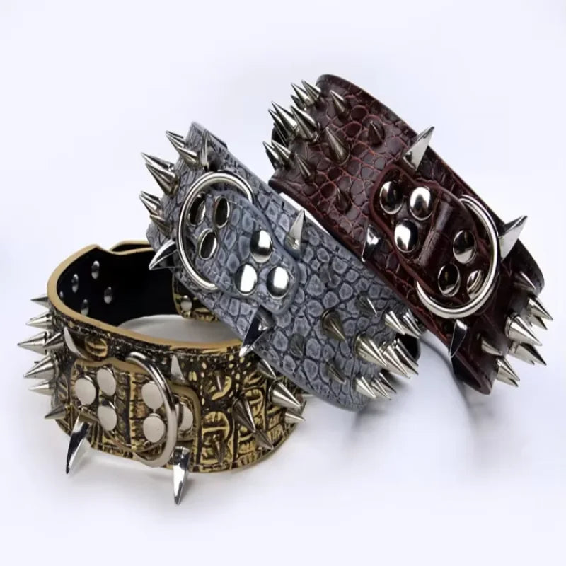 Domineering Spikes Dog Collars