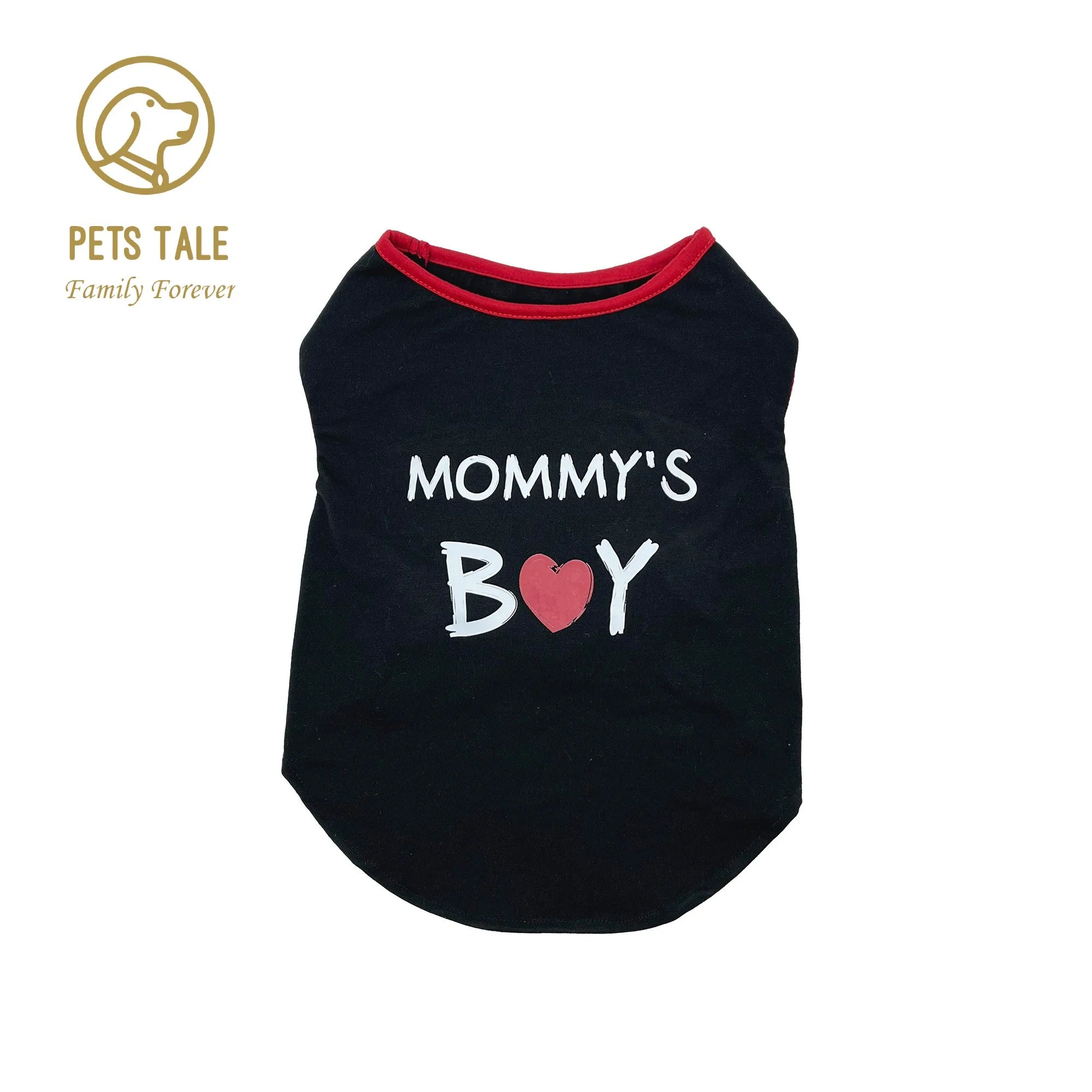 Dog T-Shirt with Cute Mommy Boy Print