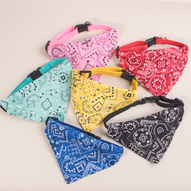 Adjustable Collar Neck Pet Scarf Bandana