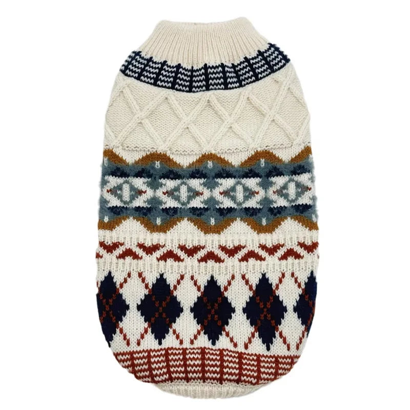 Turtleneck Knitted Winter Dog Clothes