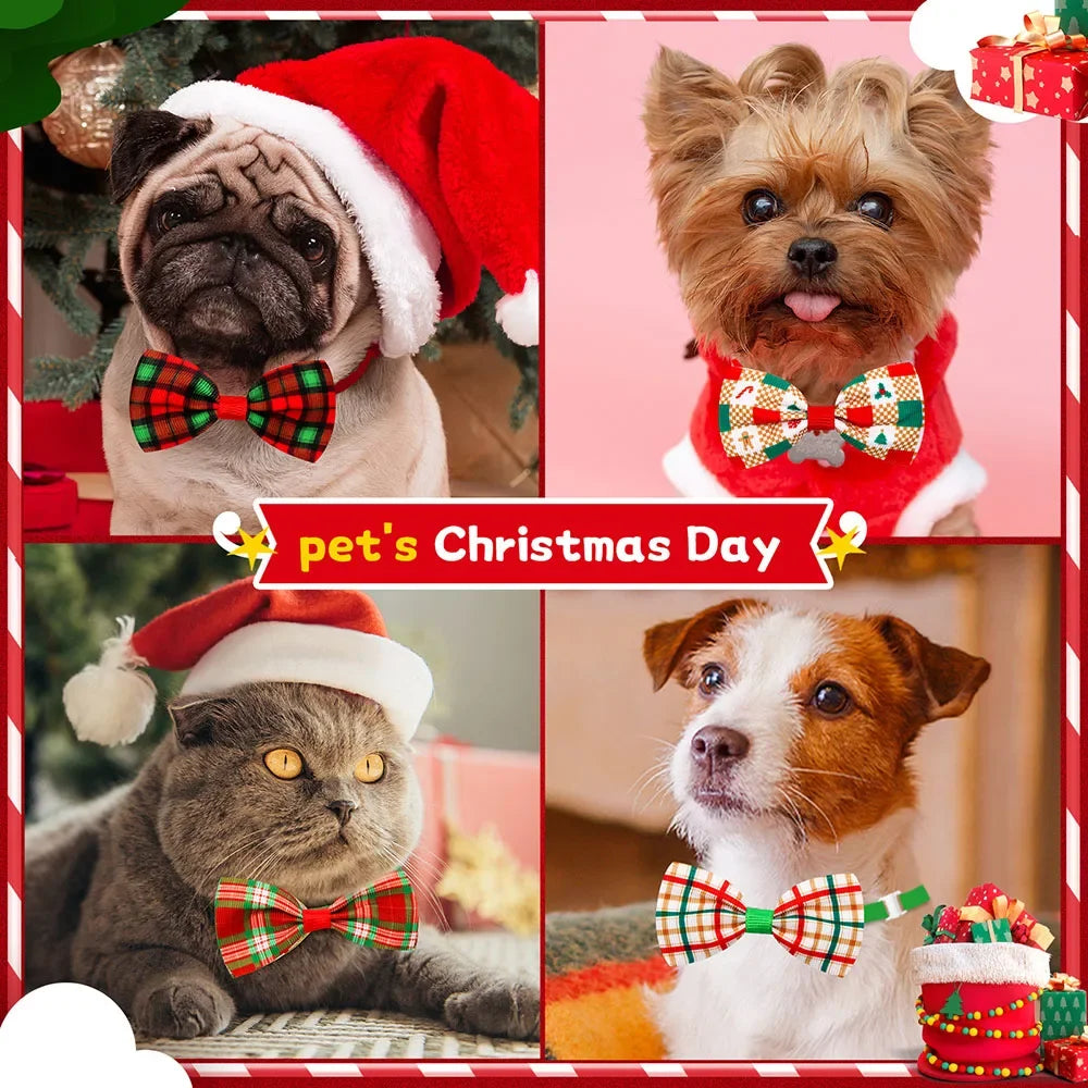 Christmas Dog Bows