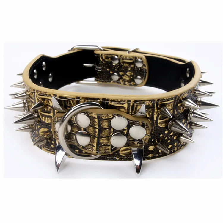 Domineering Spikes Dog Collars