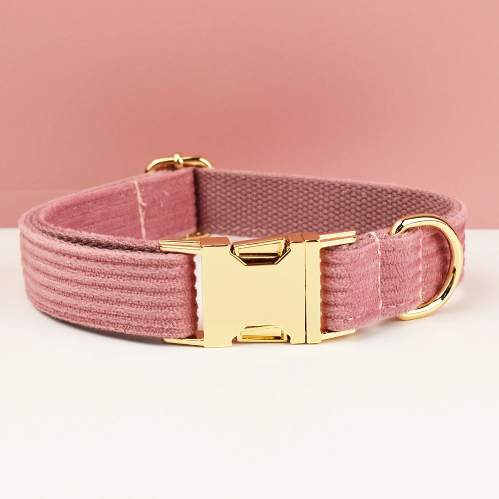 Dog Leash Corduroy Collar