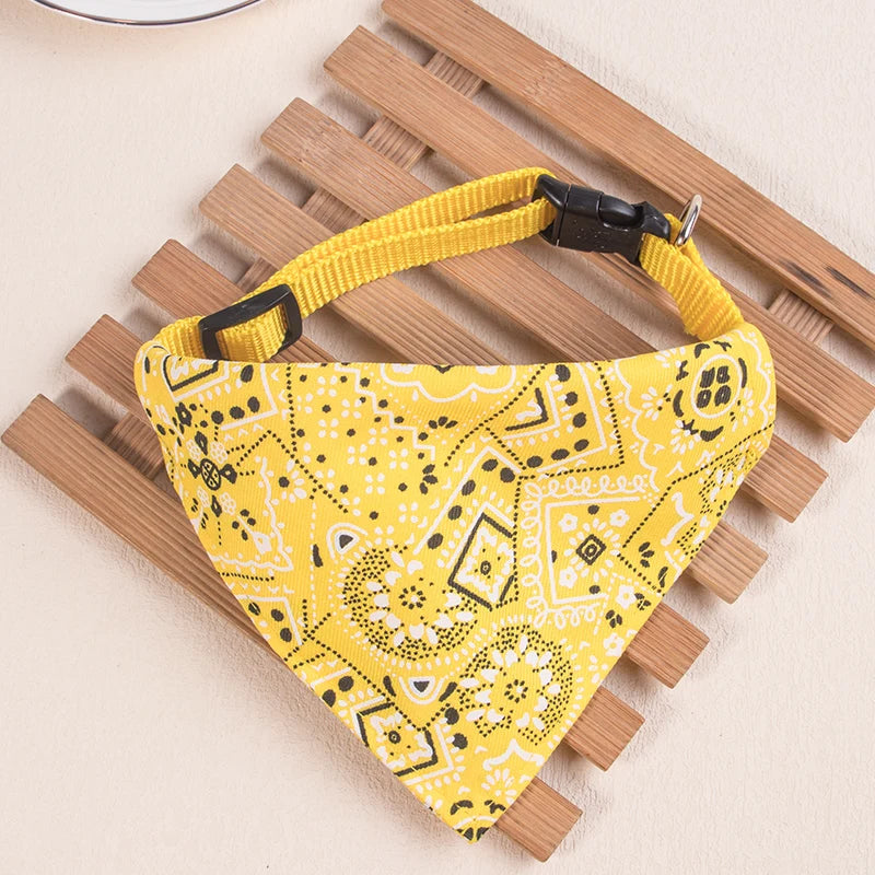 Adjustable Collar Neck Pet Scarf Bandana