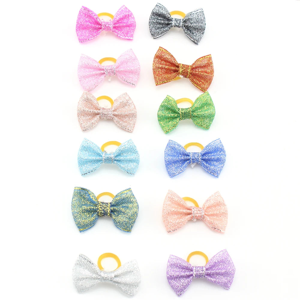 Cute Yorkie Headwear Pet Bows