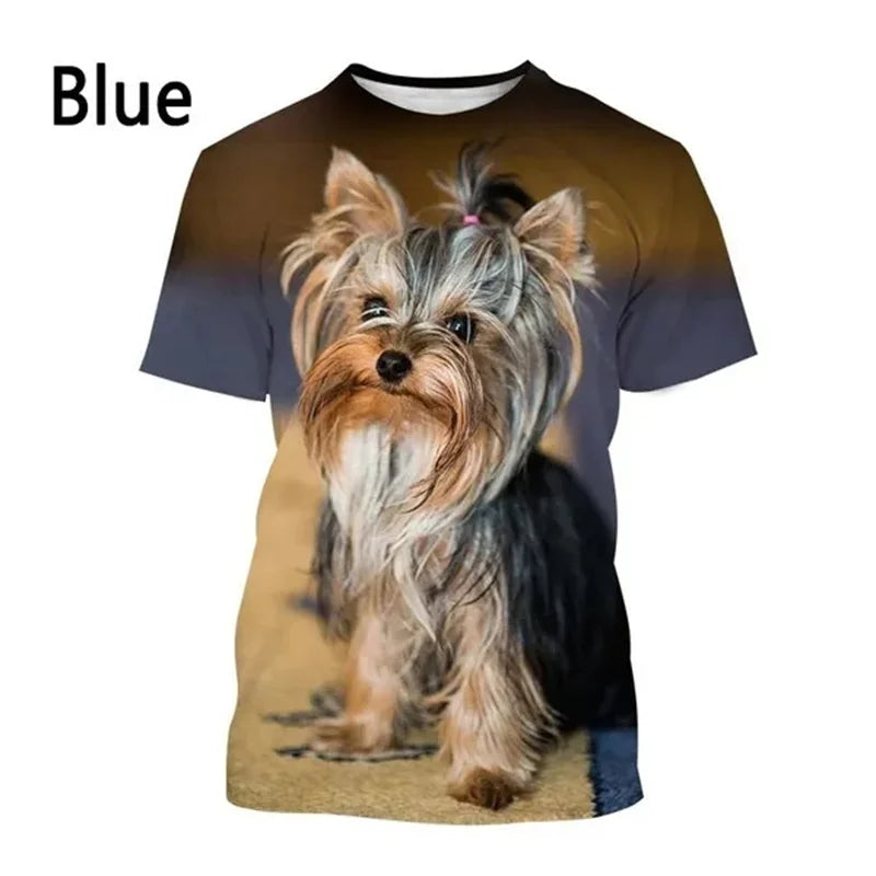 Yorkshire Terrier Dog Graphic T Shirt for Men