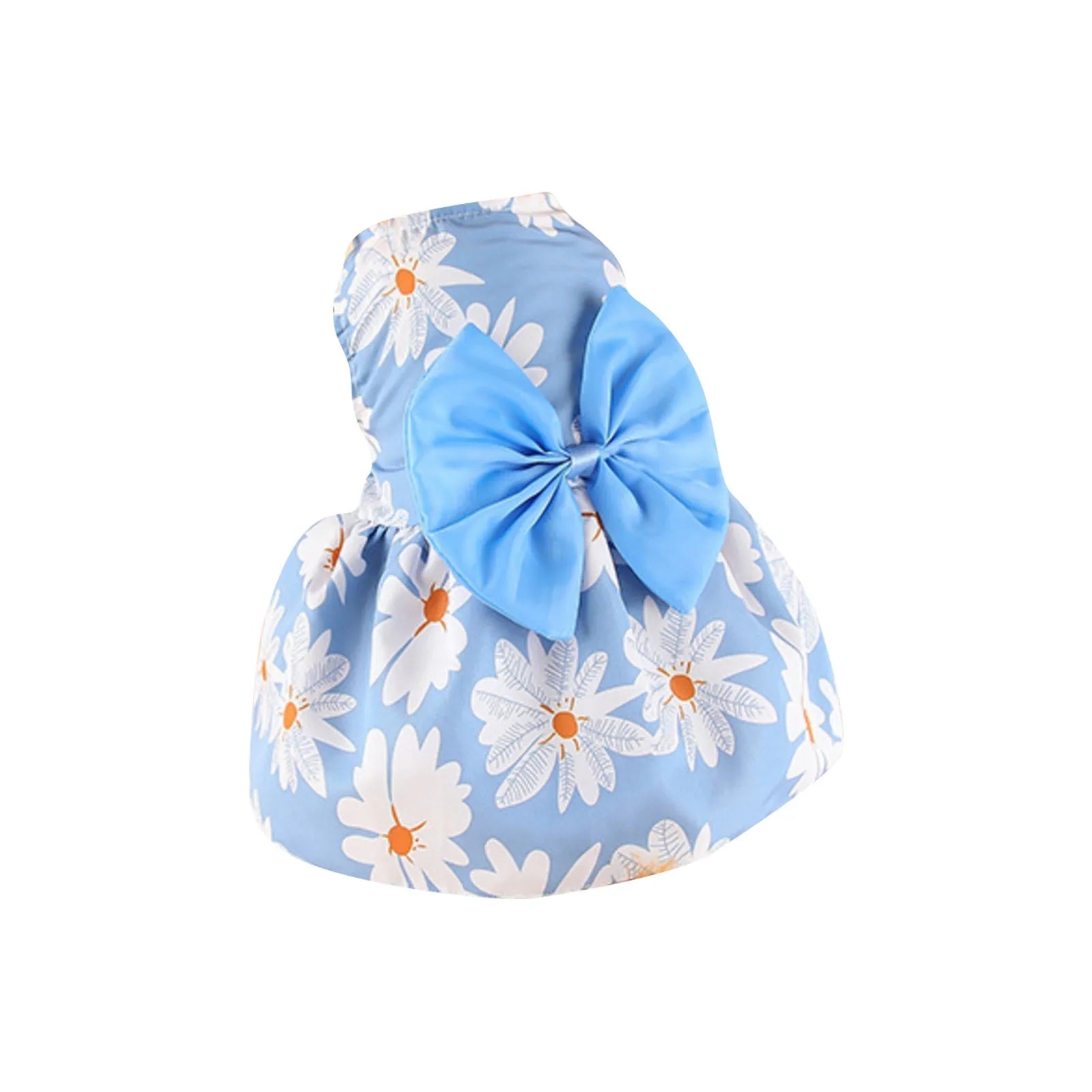 Pet Comfortable Sleeveless Floral Outfit