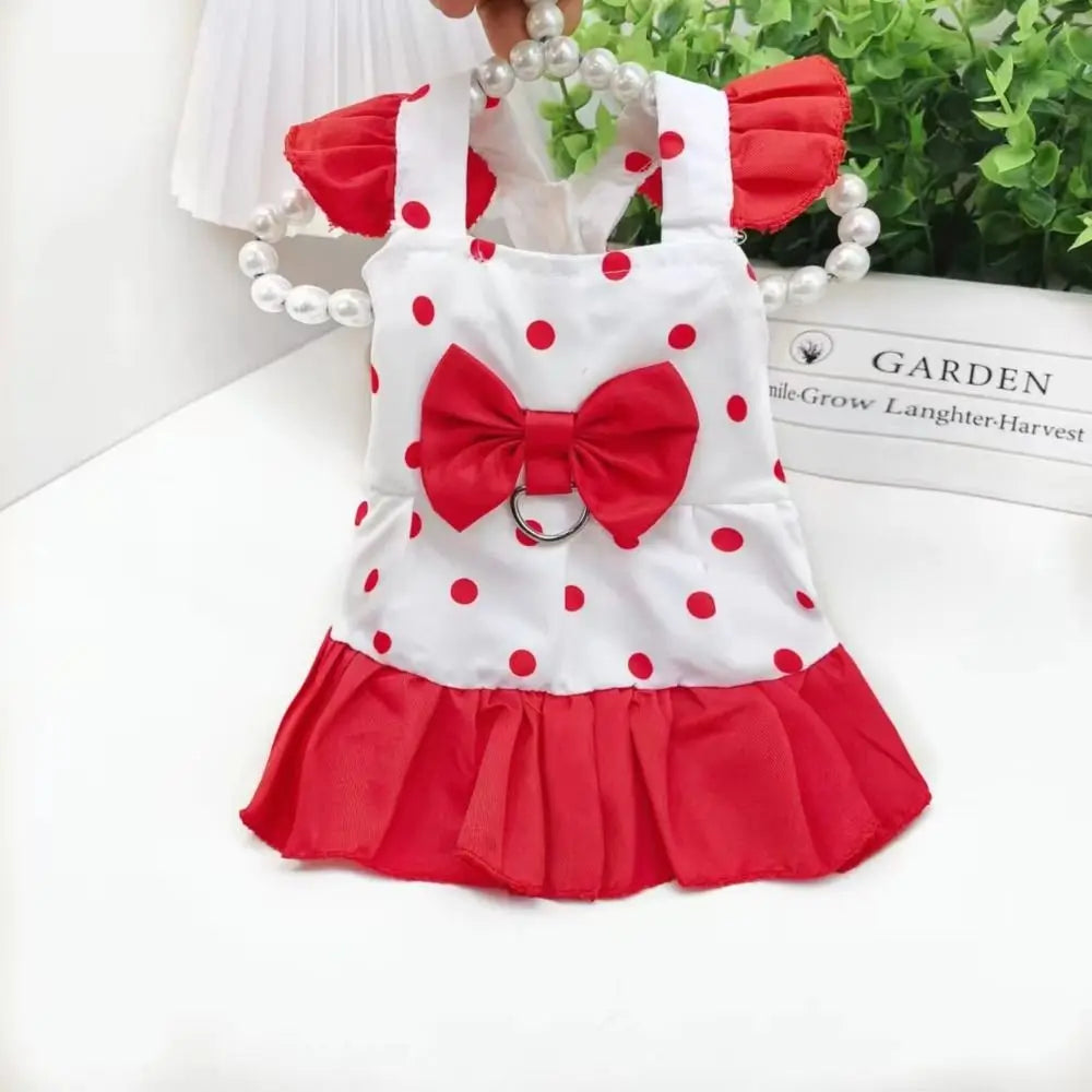 Pet Outfits Cute Dog Princess Dress Harness Breathable