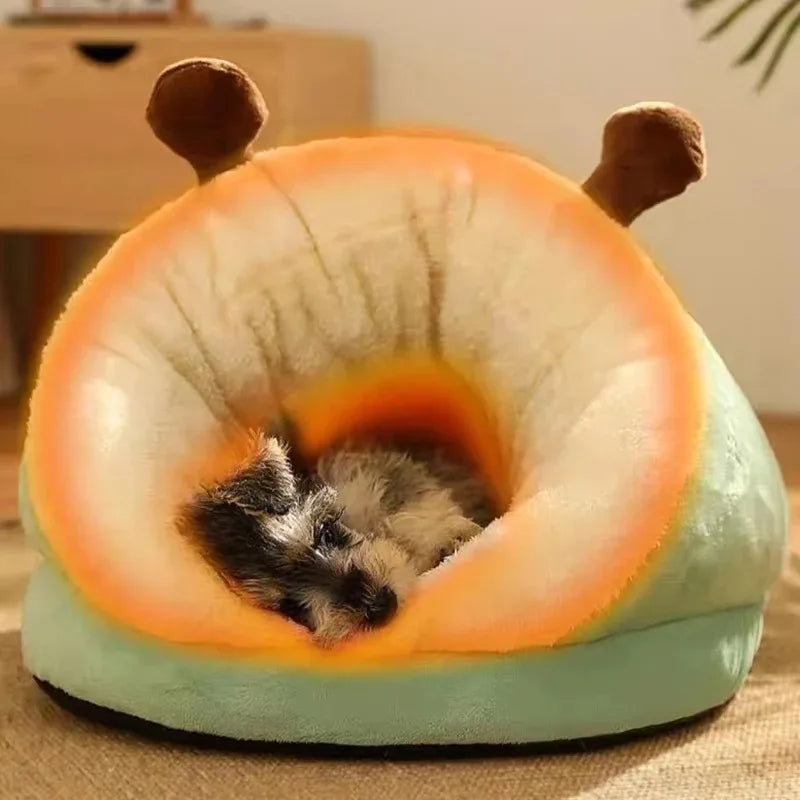 Cozy Slipper-Style Pet Bed Warm, Breathable, and Washable Foldable Dog House
