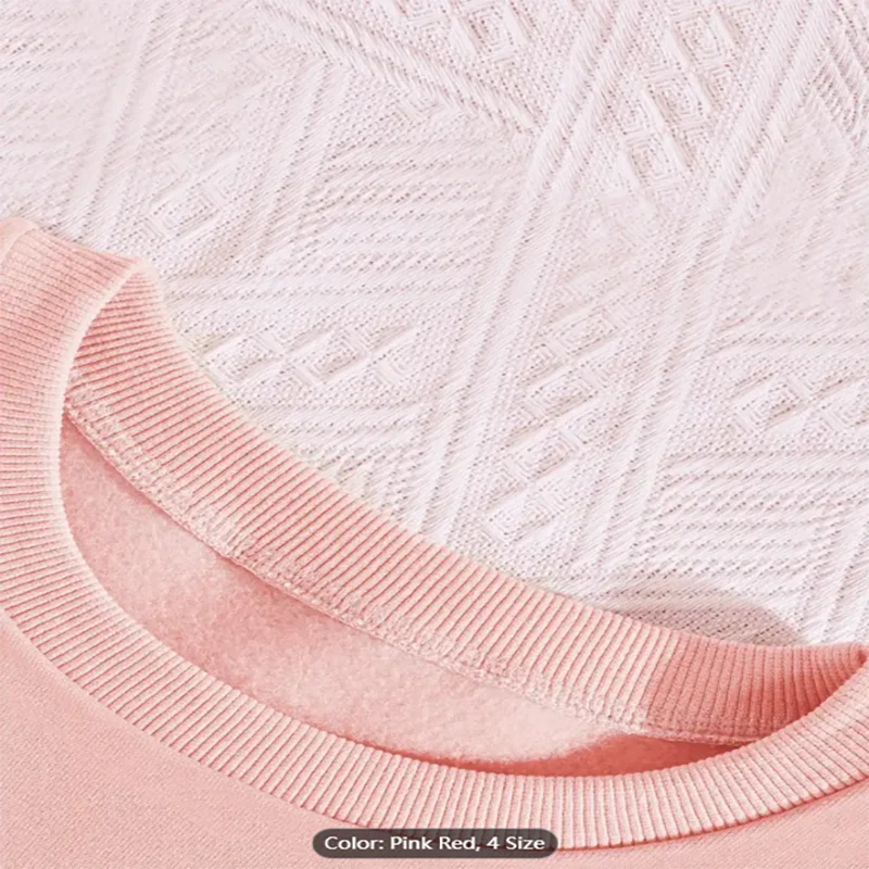 Women's Pink Cotton Dog Paw Graphic Print Sweatshirt