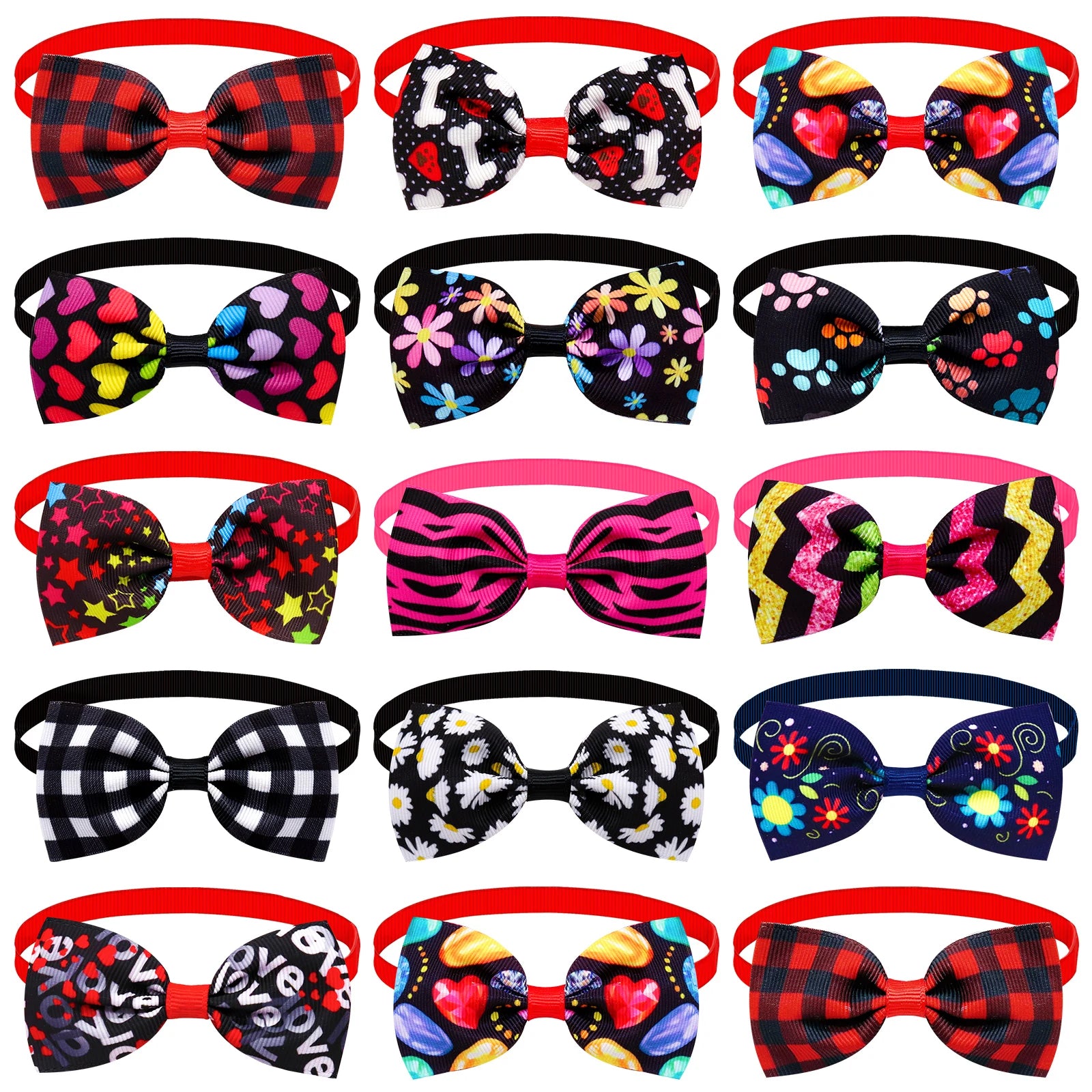 Adjustable Handmade Pet Bows Collars