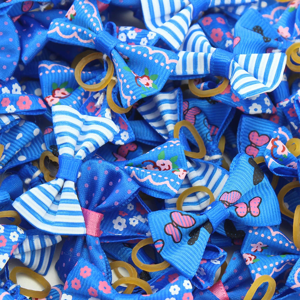 Cute Yorkie Headwear Pet Bows