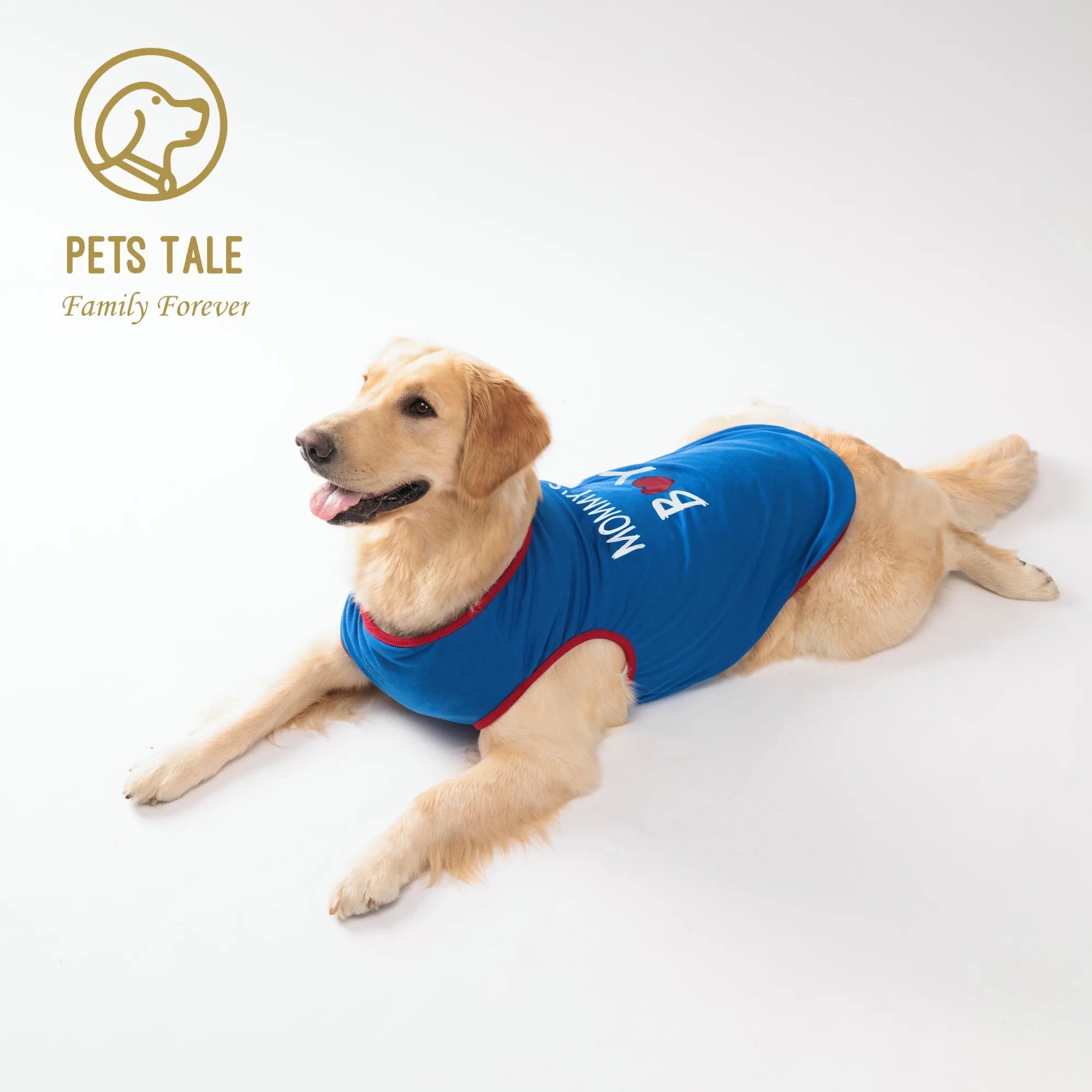 Dog T-Shirt with Cute Mommy Boy Print