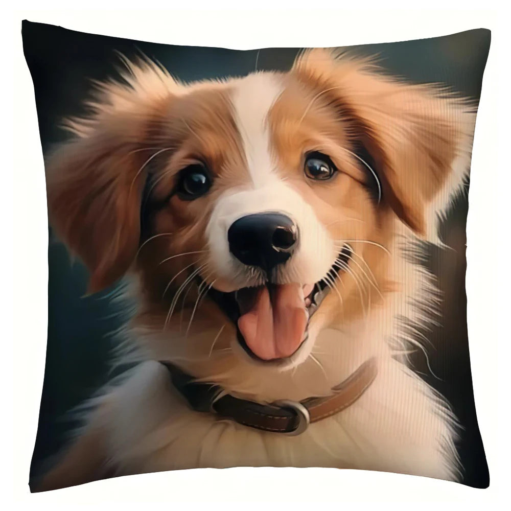 Cute Dog Throw Pillowcases