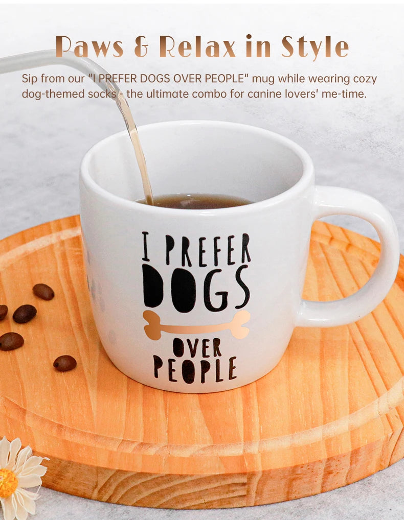 Ceramic Puppy Design Coffee Milk Cup