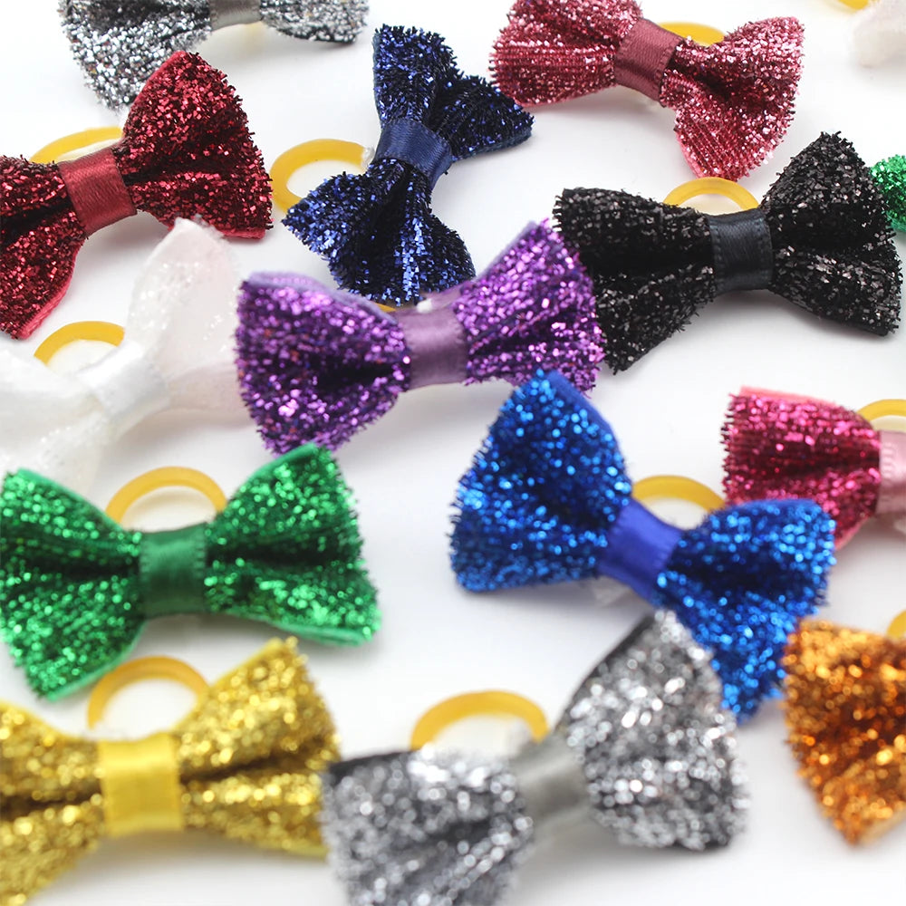 Cute Yorkie Headwear Pet Bows