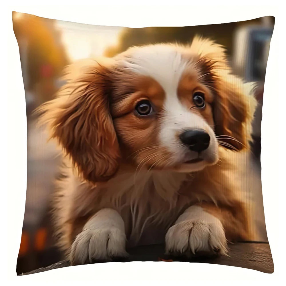 Cute Dog Throw Pillowcases