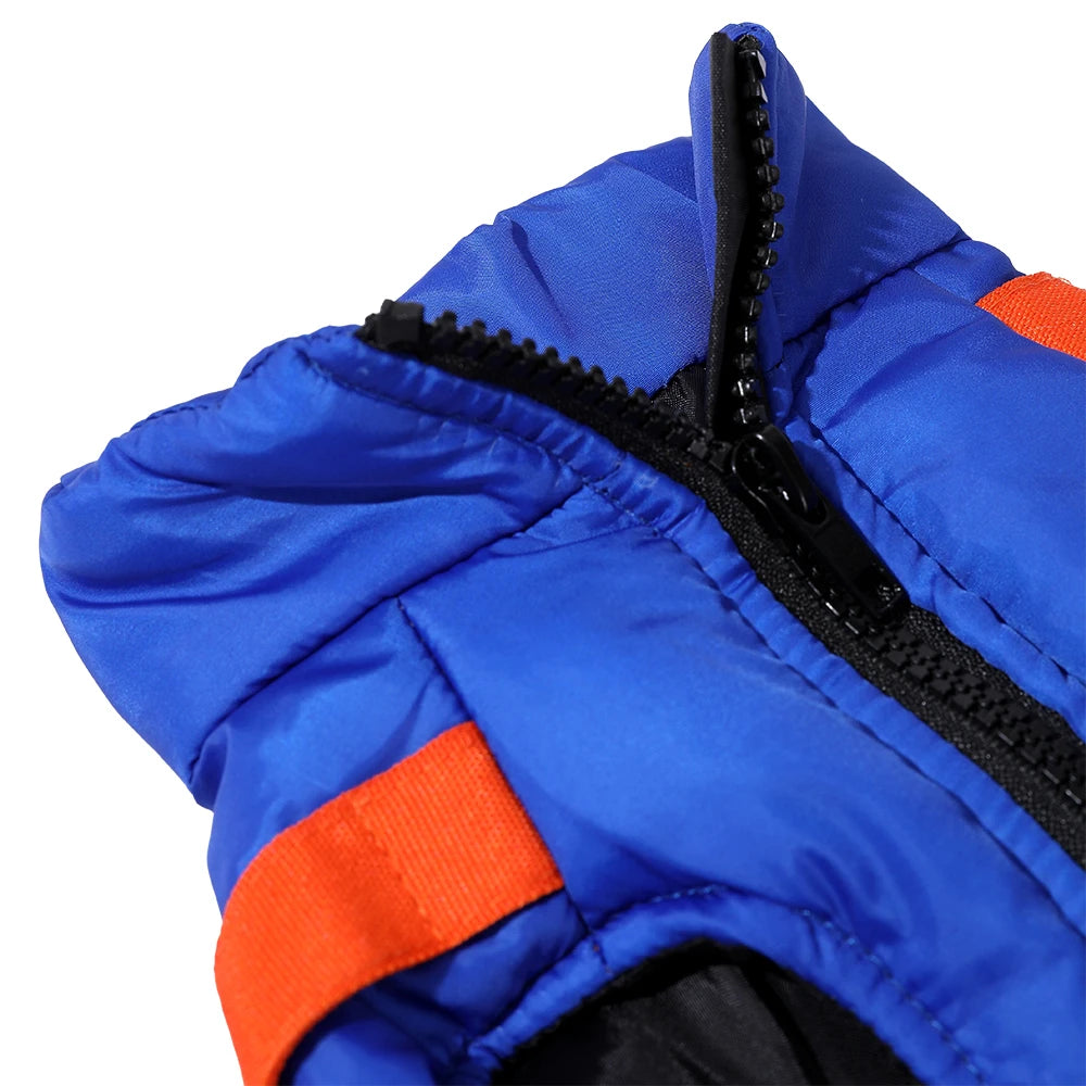 Dog Clothes Vest Jacket With Harness Pocket Zipper Windproof