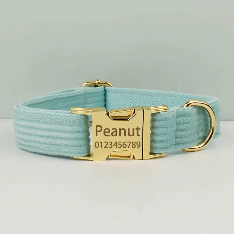 Dog Leash Corduroy Collar