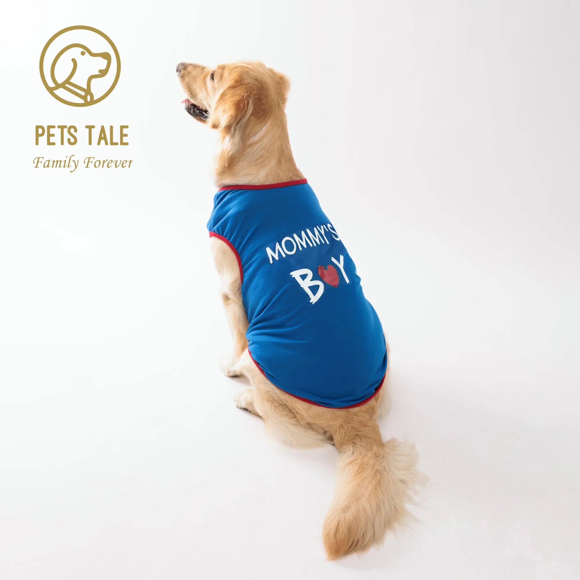 Dog T-Shirt with Cute Mommy Boy Print