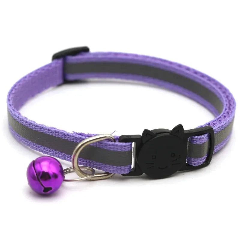 10Pcs Wholesale Collars With Bell Adjustable Necklace