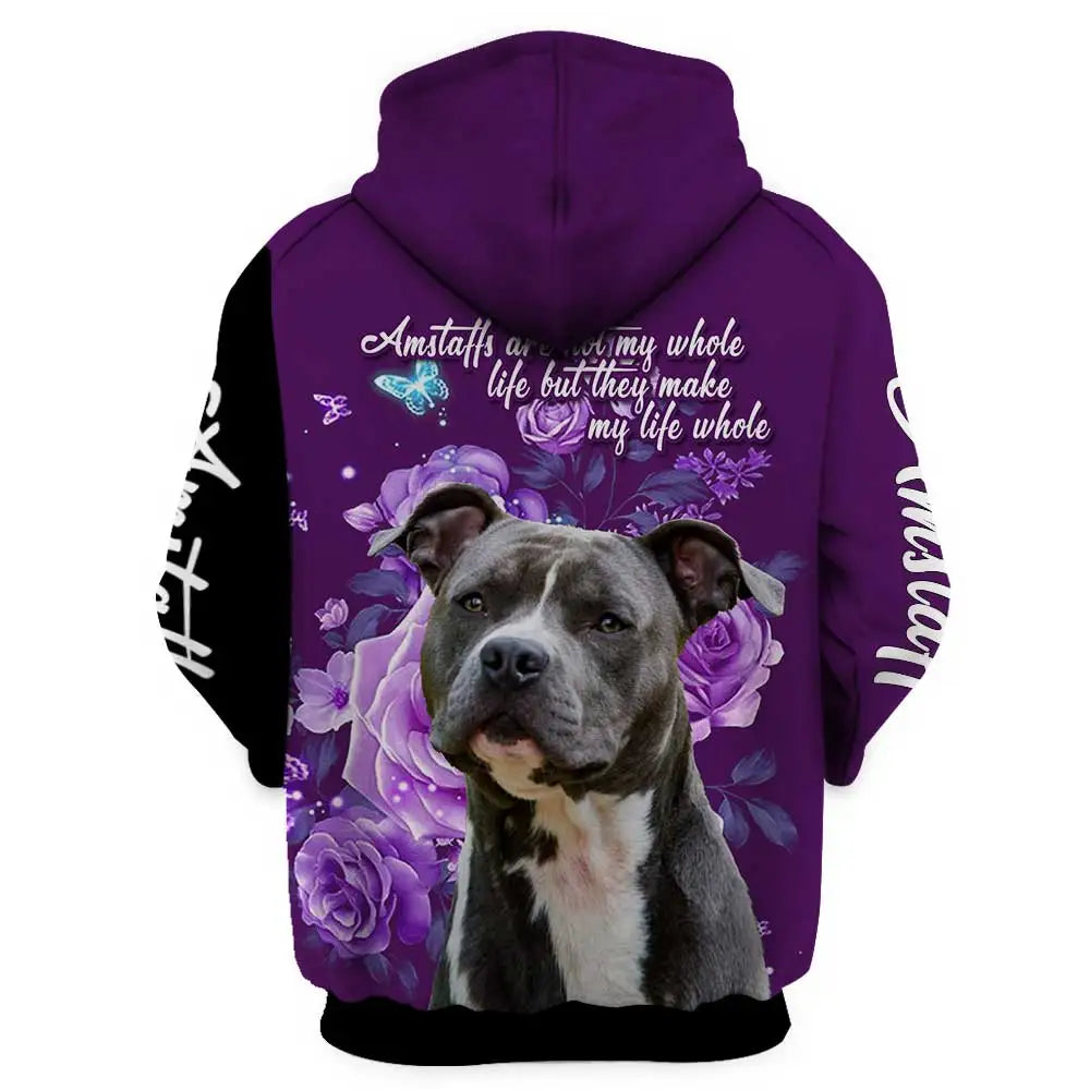 Fashion Animals Zip Hoodies Yorkshire Terrier