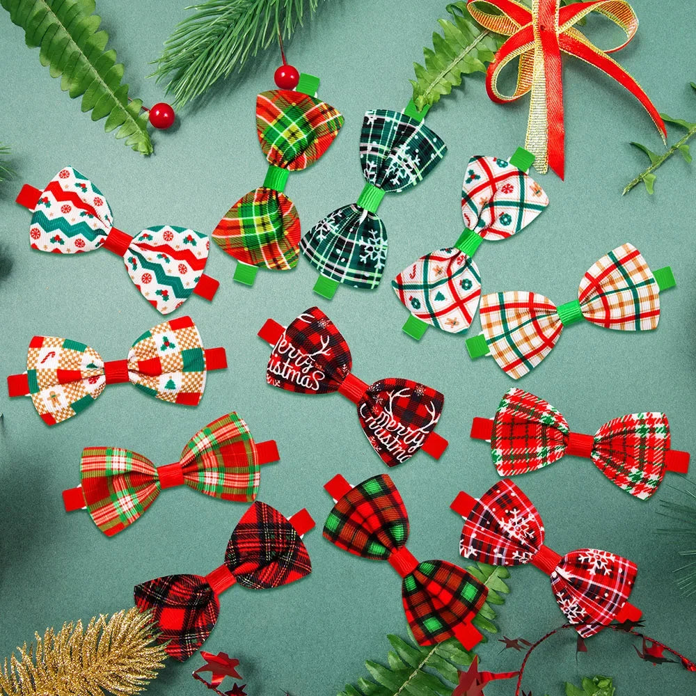 Christmas Dog Bows