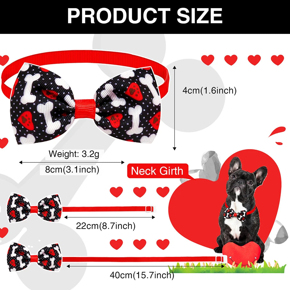 Adjustable Handmade Pet Bows Collars