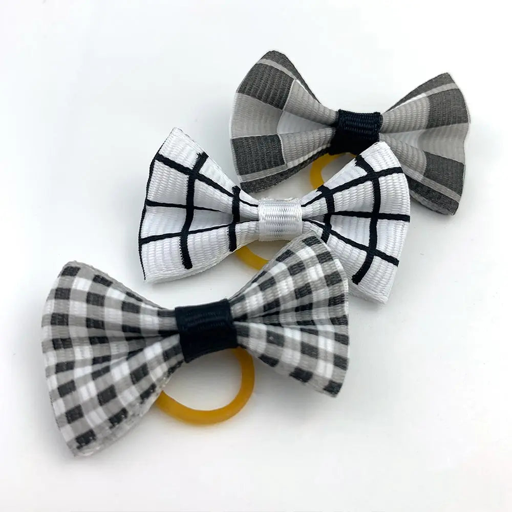Cute Yorkie Headwear Pet Bows