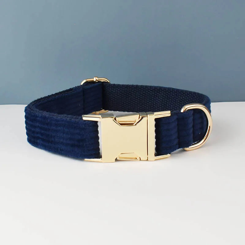 Dog Leash Corduroy Collar