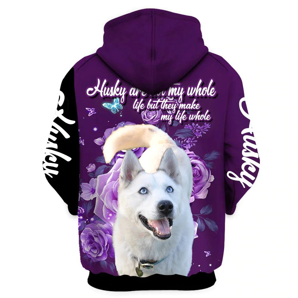 Fashion Animals Zip Hoodies Yorkshire Terrier