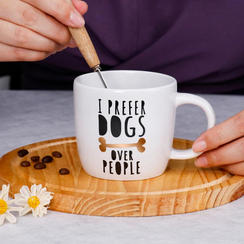 Ceramic Puppy Design Coffee Milk Cup