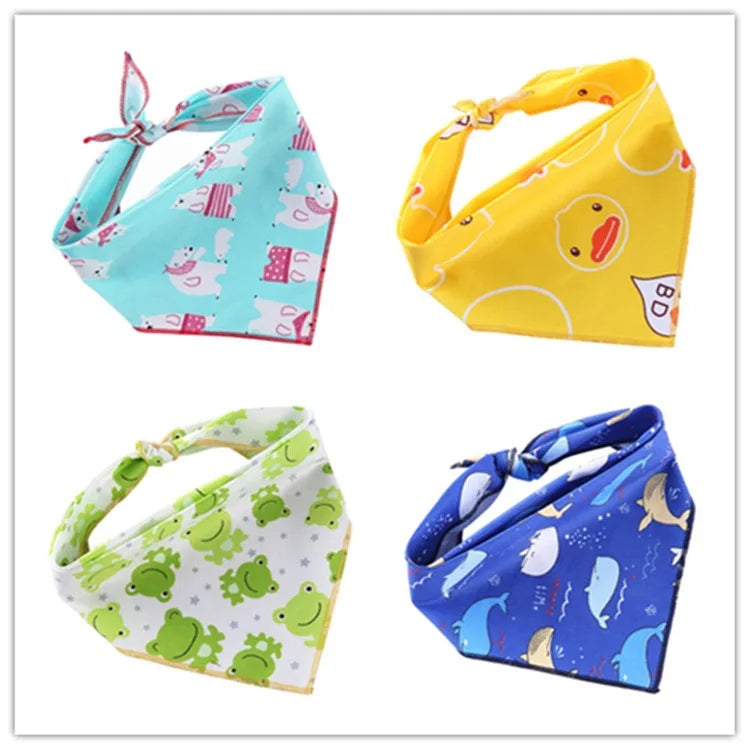 Cute Print Bandana with Collar