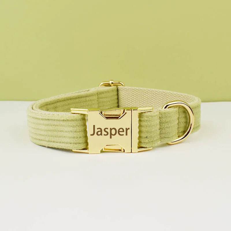Dog Leash Corduroy Collar