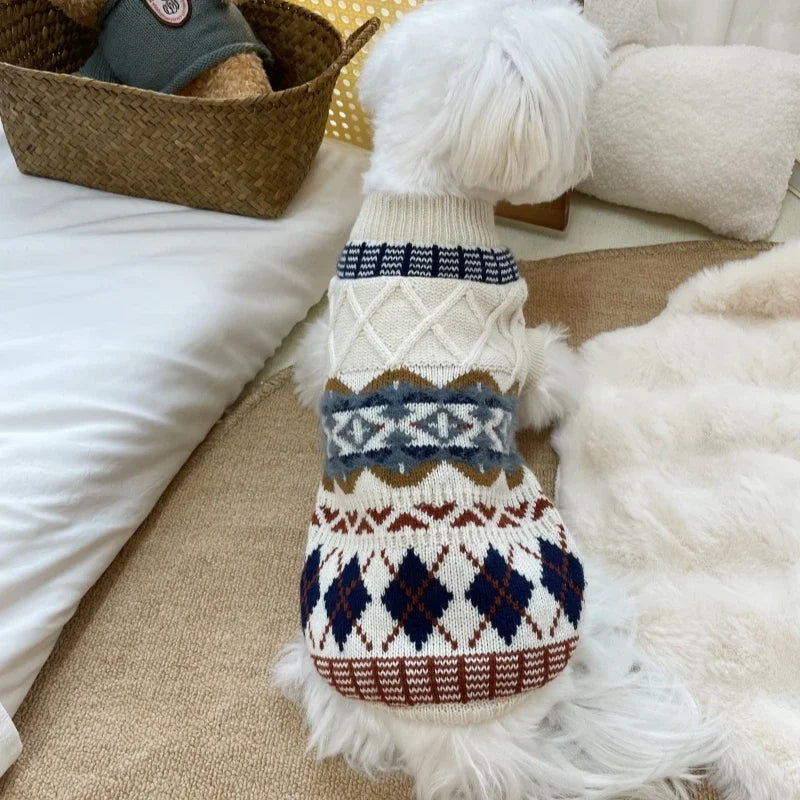 Pet Knitted Sweater for Yorkshire