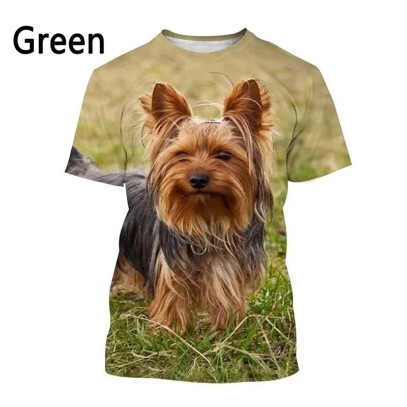 Yorkshire Terrier Dog Graphic T Shirt for Men
