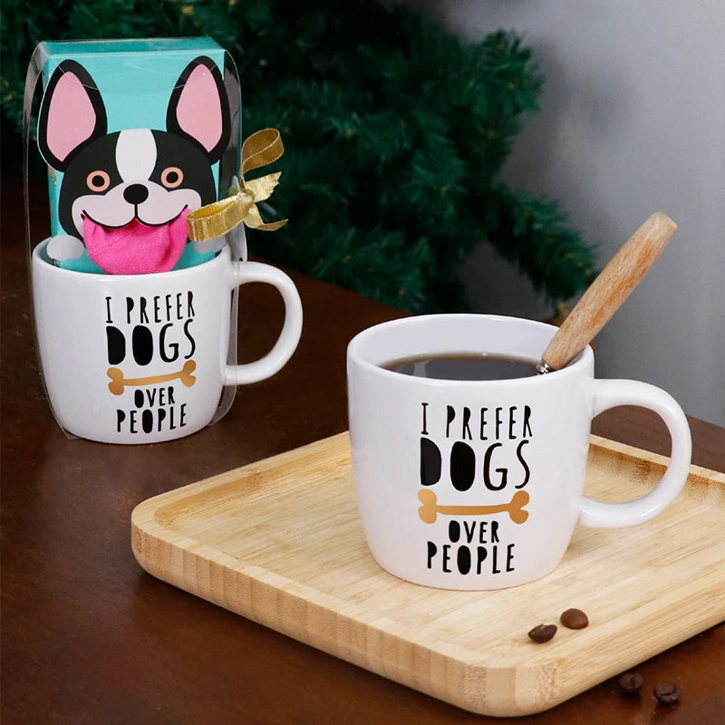 Ceramic Puppy Design Coffee Milk Cup