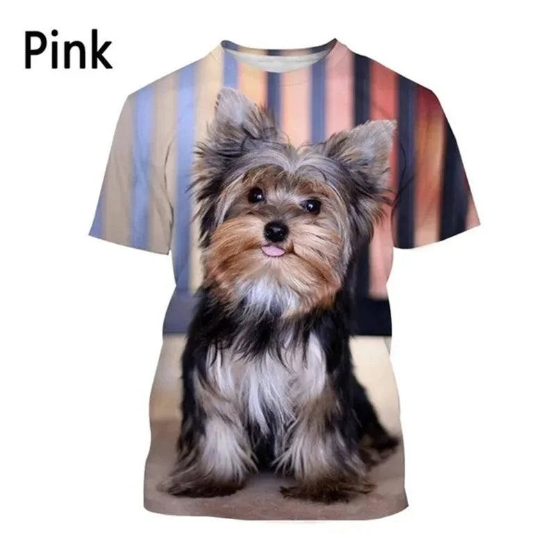 Yorkshire Terrier Dog Graphic T Shirt for Men