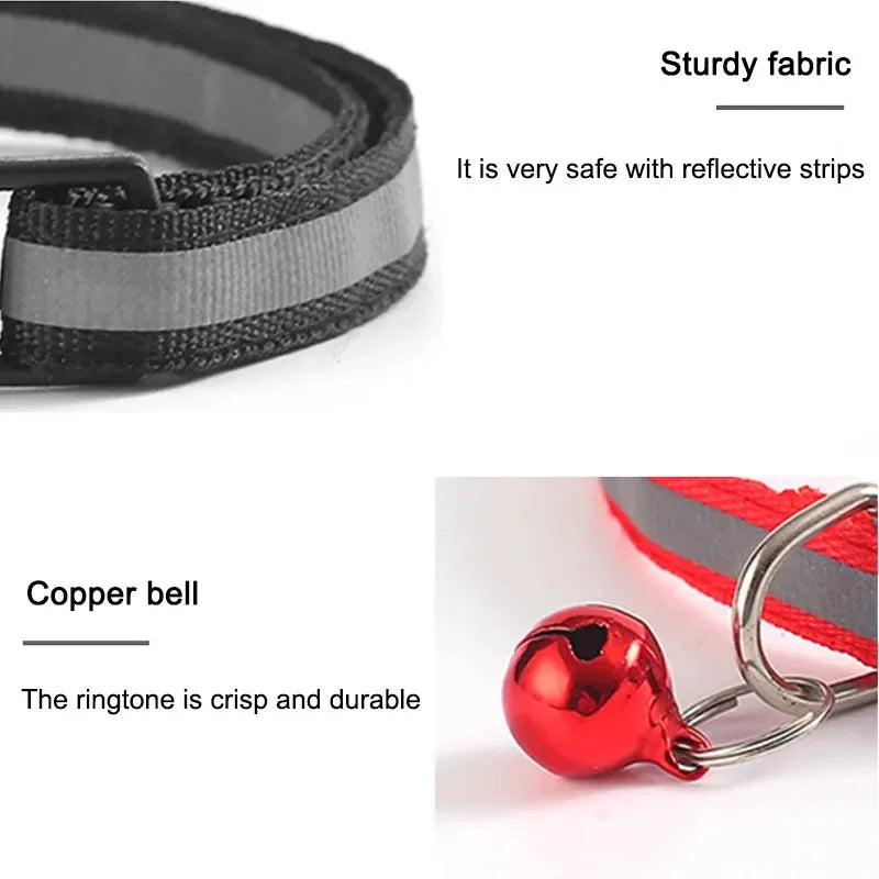 10Pcs Wholesale Collars With Bell Adjustable Necklace