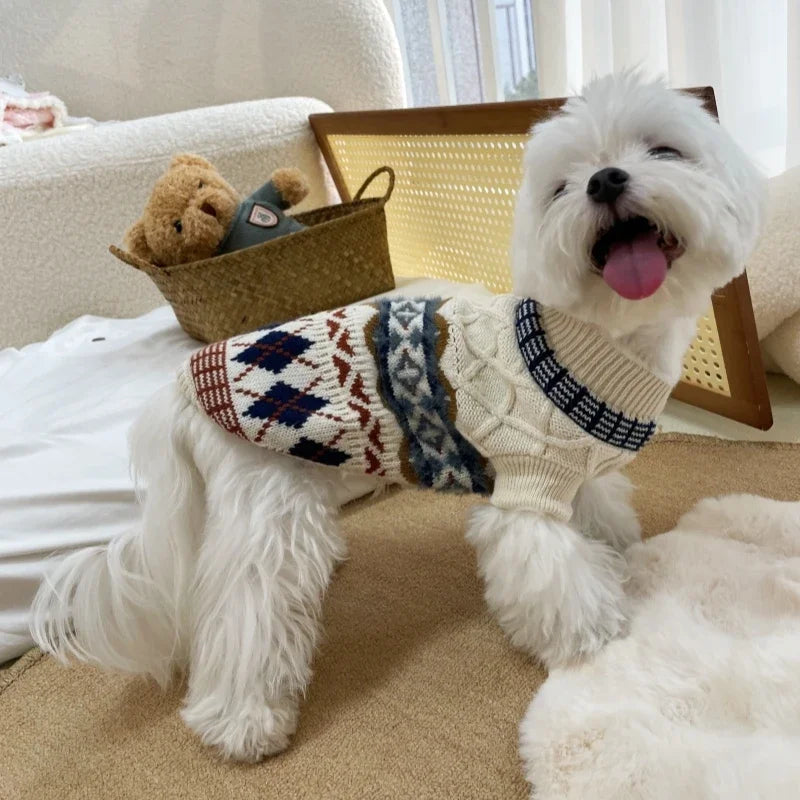 Pet Knitted Sweater for Yorkshire