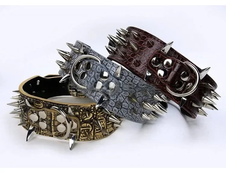 Domineering Spikes Dog Collars