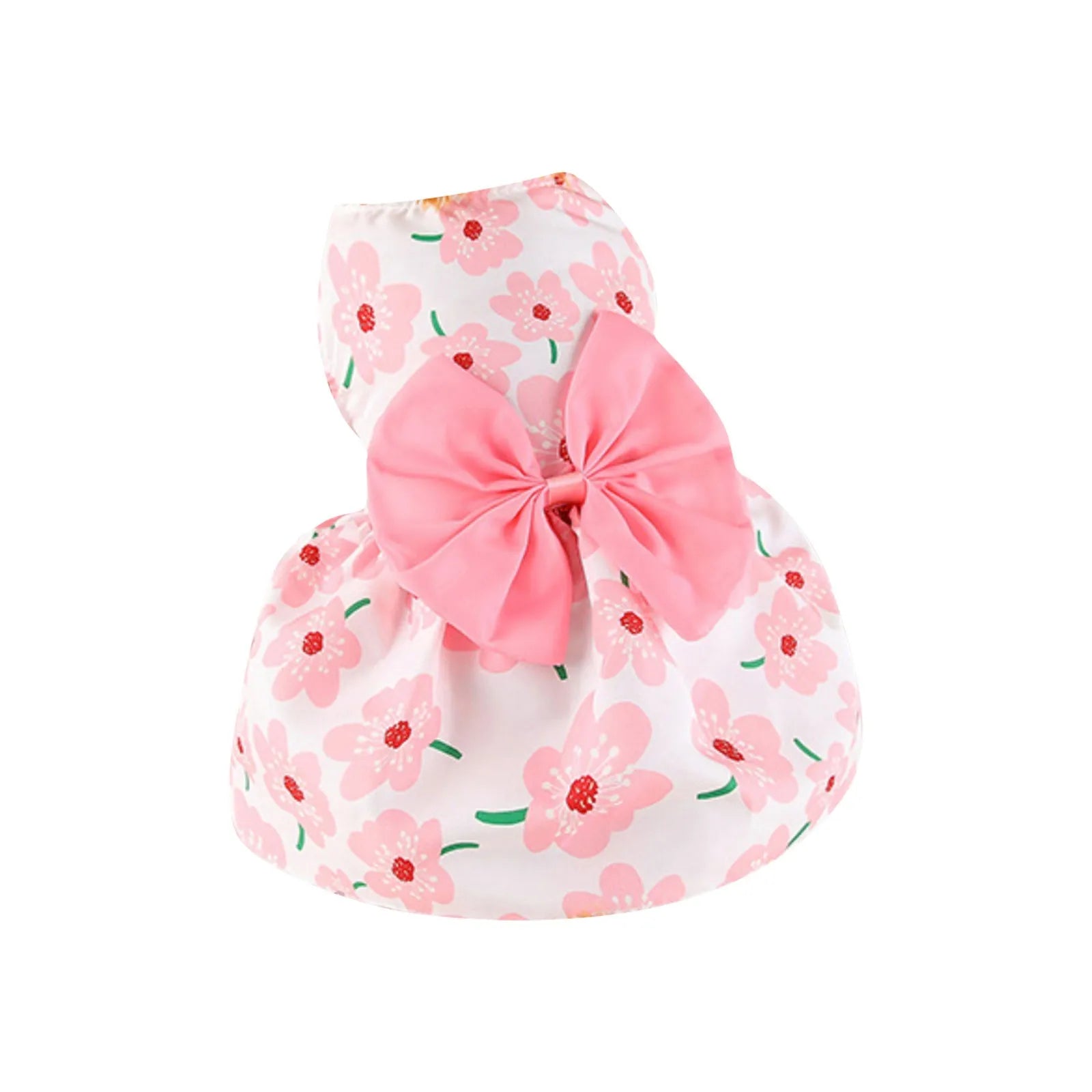 Pet Comfortable Sleeveless Floral Outfit