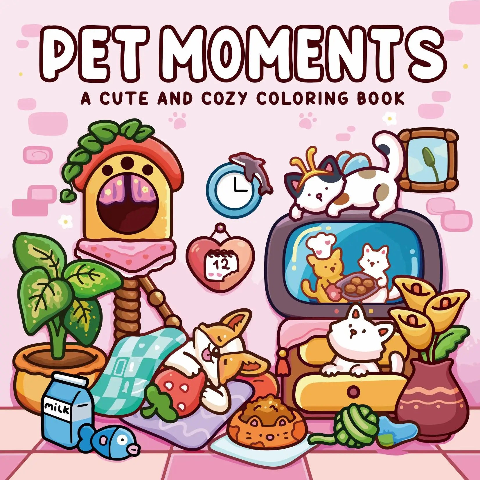Dog Life Adult Coloring Book
