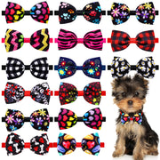 Adjustable Handmade Pet Bows Collars