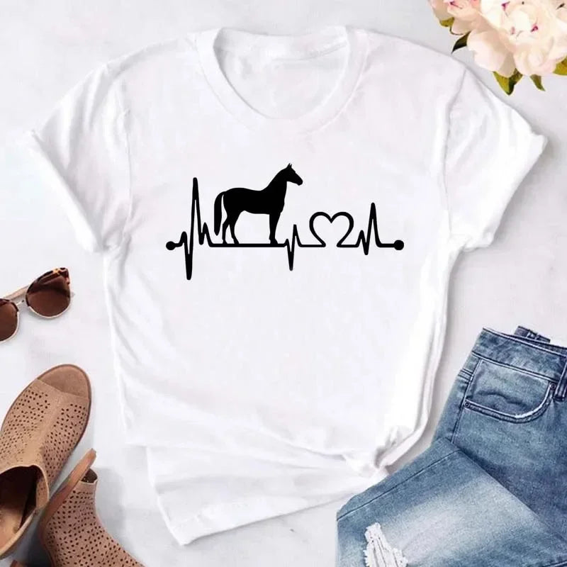 Y2k Dogs Paws Mom Print T-Shirt